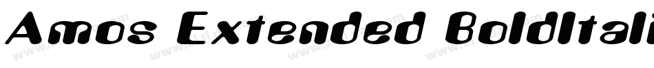 Amos Extended BoldItalic字体转换